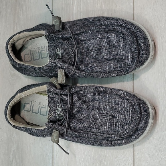 Hey Dude Mens Wally Woven Carbone Loafer Slip on shoes sz 13 - Picture 3 of 12